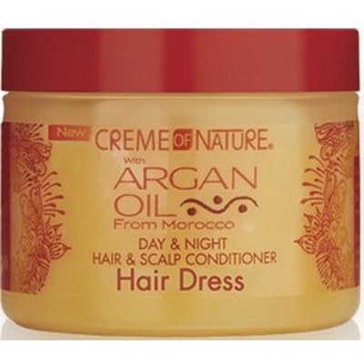 Creme Of Nature Argan Oil Day & Night Hair & Scalp Conditioner Hair Dress 135g